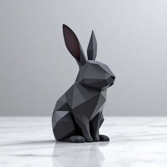 3D Printed Low Poly Bunny Moden Design Perfect for Home Decor Multi-Colors Avail - Picture 6 of 13